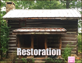Historic Log Cabin Restoration  Atkinson, North Carolina